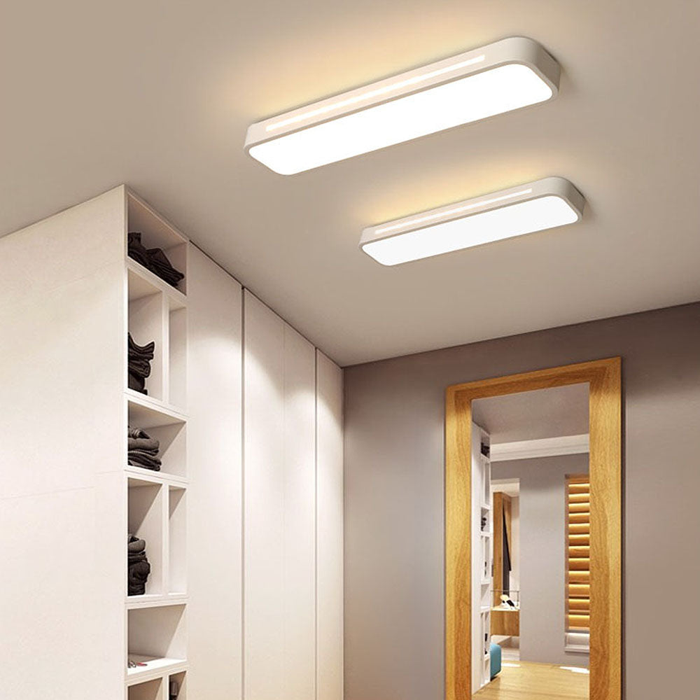 LED Ceiling Light Fixture - Nordic Minimalist Design - Long Linear Light for Modern Home & Office Spaces