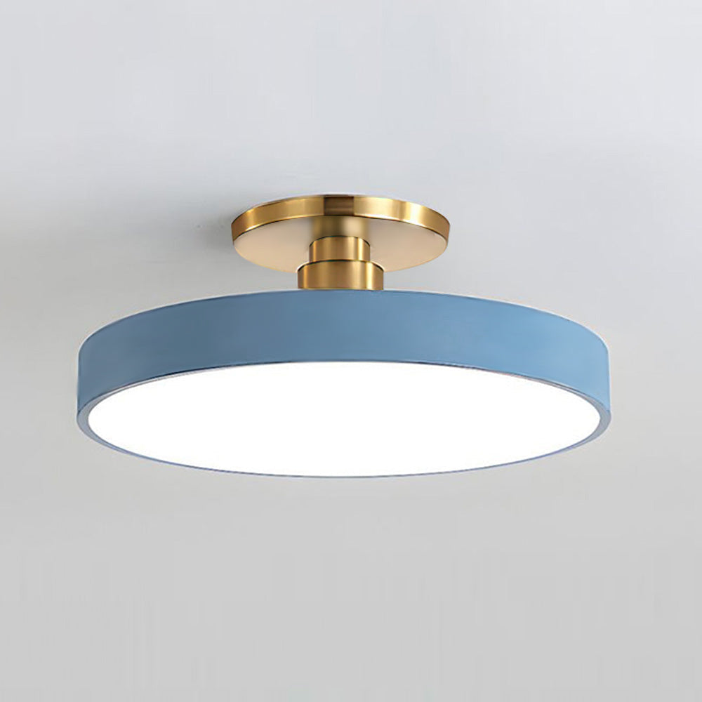 LED Ceiling Light | Modern Black Metal Flush Mount, Energy-Efficient & Ideal for Living Room, Bedroom or Hallway