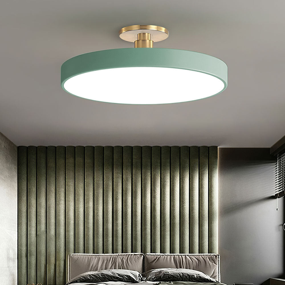 LED Ceiling Light | Modern Black Metal Flush Mount, Energy-Efficient & Ideal for Living Room, Bedroom or Hallway