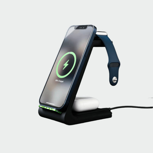 3-in-1 Wireless Charging Station | Apple, Samsung, Watch, AirPods | Fast Charging Solution