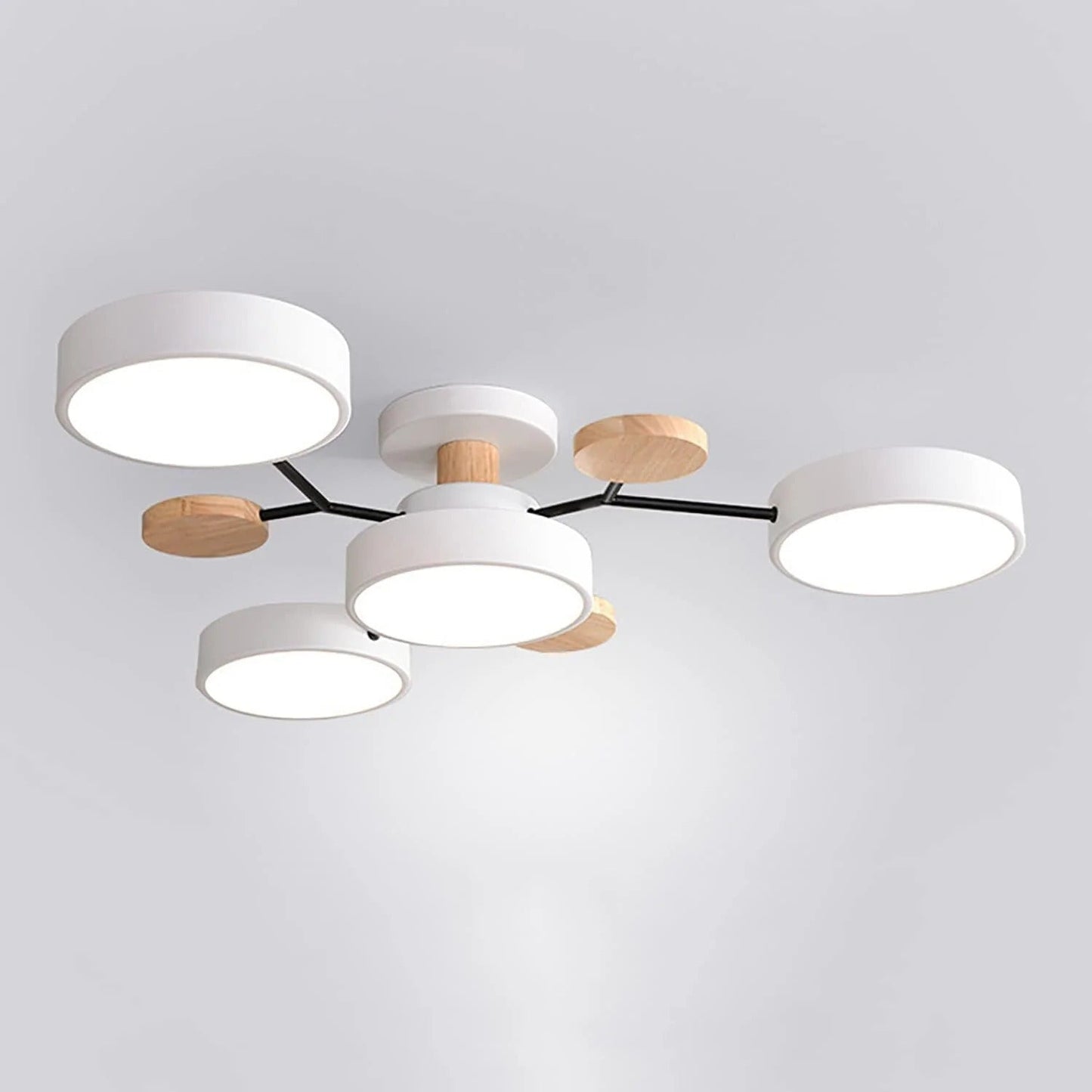 Contemporary Round Iron LED Chandelier | Energy-Efficient. Stylish Lighting for Living Rooms. Dining Areas & Entryways