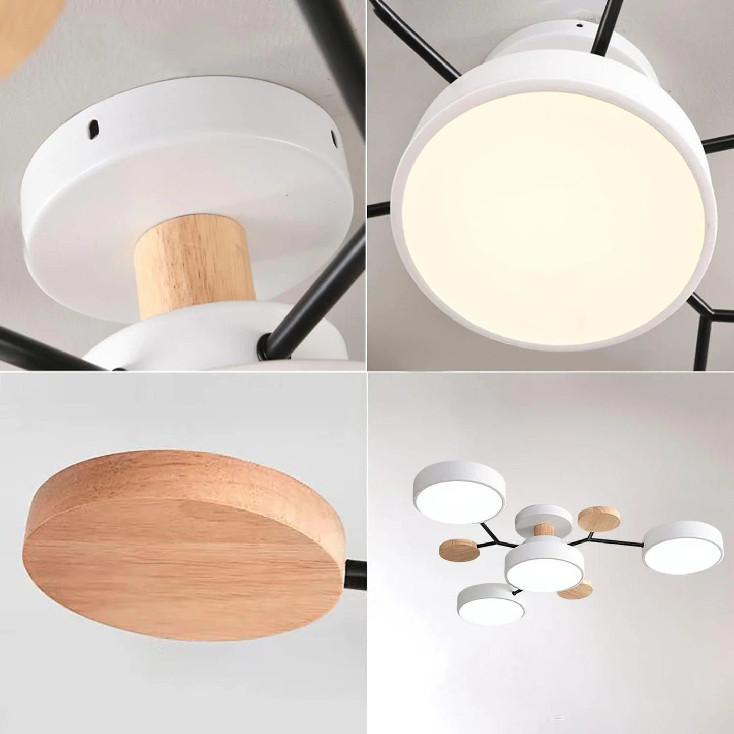 Contemporary Round Iron LED Chandelier | Energy-Efficient. Stylish Lighting for Living Rooms. Dining Areas & Entryways