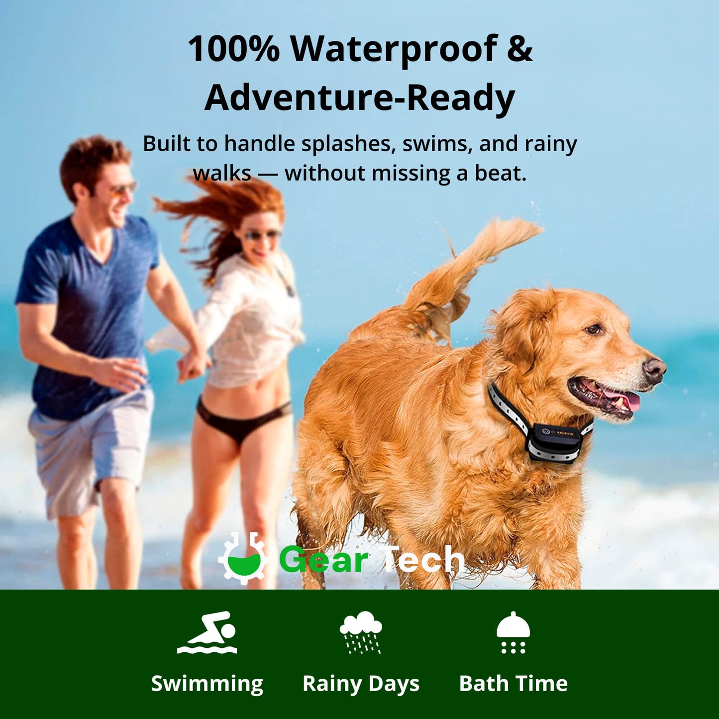 1000m Waterproof Dog Training Collar | Rechargeable, Remote Control & Adjustable for Small, Medium, and Large Dogs