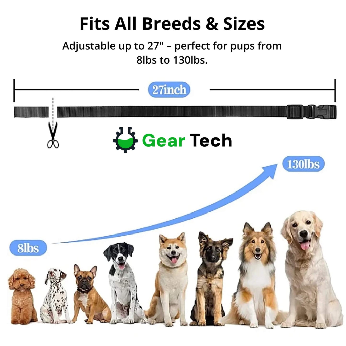 1000m Waterproof Dog Training Collar | Rechargeable, Remote Control & Adjustable for Small, Medium, and Large Dogs