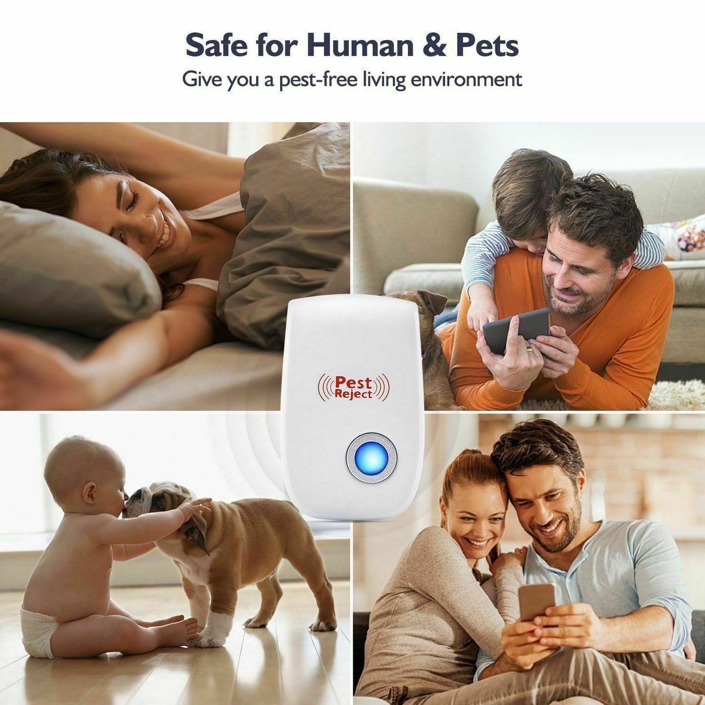 Ultrasonic Squirrel Repeller Device - Effective Pest Control to Deter Squirrels in 48 Hours for Gardens & Yards