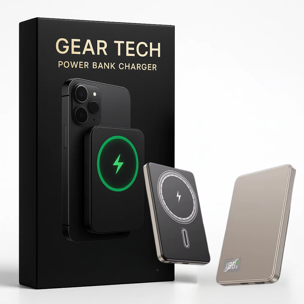 Portable Power Bank 50000mAh Magnetic Wireless Charger – PD 22.5W Fast Charging USB-C Battery Pack for iPhone & Samsung UK