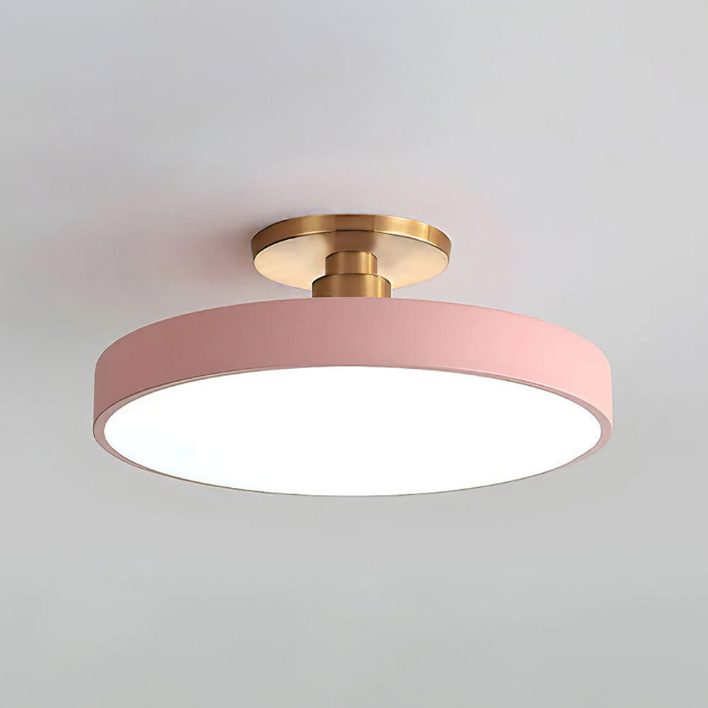 LED Ceiling Light | Modern Black Metal Flush Mount, Energy-Efficient & Ideal for Living Room, Bedroom or Hallway