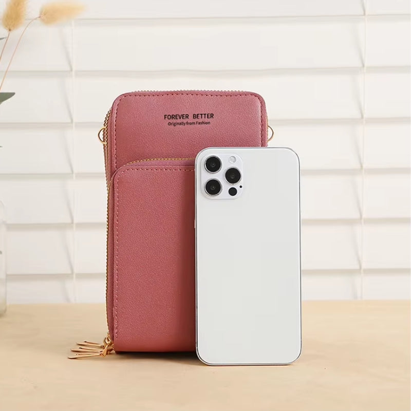 Leather Crossbody Phone Bag | Over-the-Shoulder Phone Bag