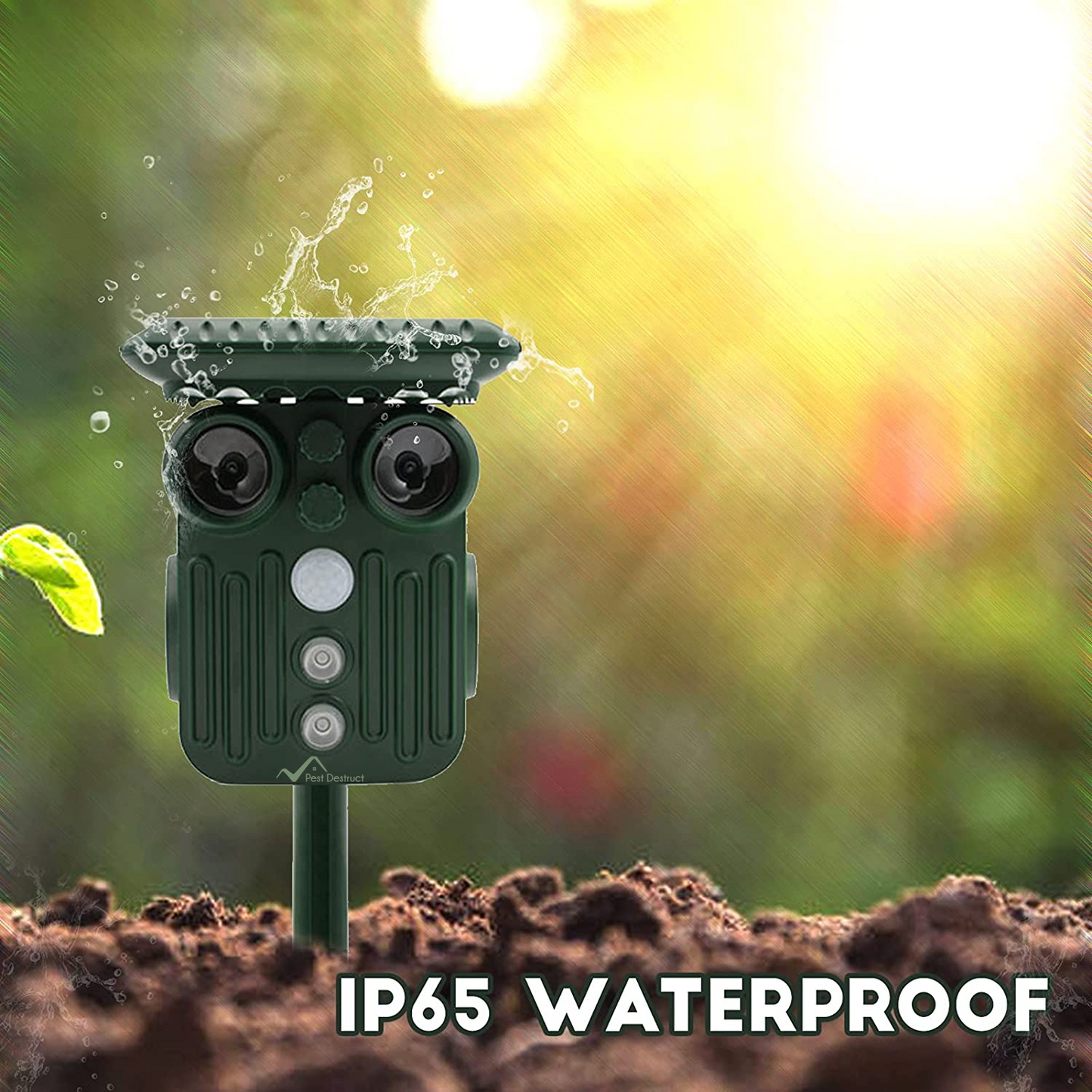 Ultrasonic Solar Deer Repeller | 5 Adjustable Modes. Waterproof & Eco-Friendly for Home Gardens and Yards