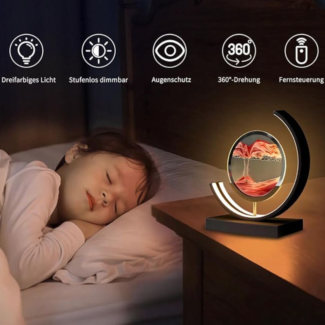 Illuminated Sand Art | Dynamic, Stress-Reducing Decor for Living Room, Bedroom & Office | Accessories for Lounge Room