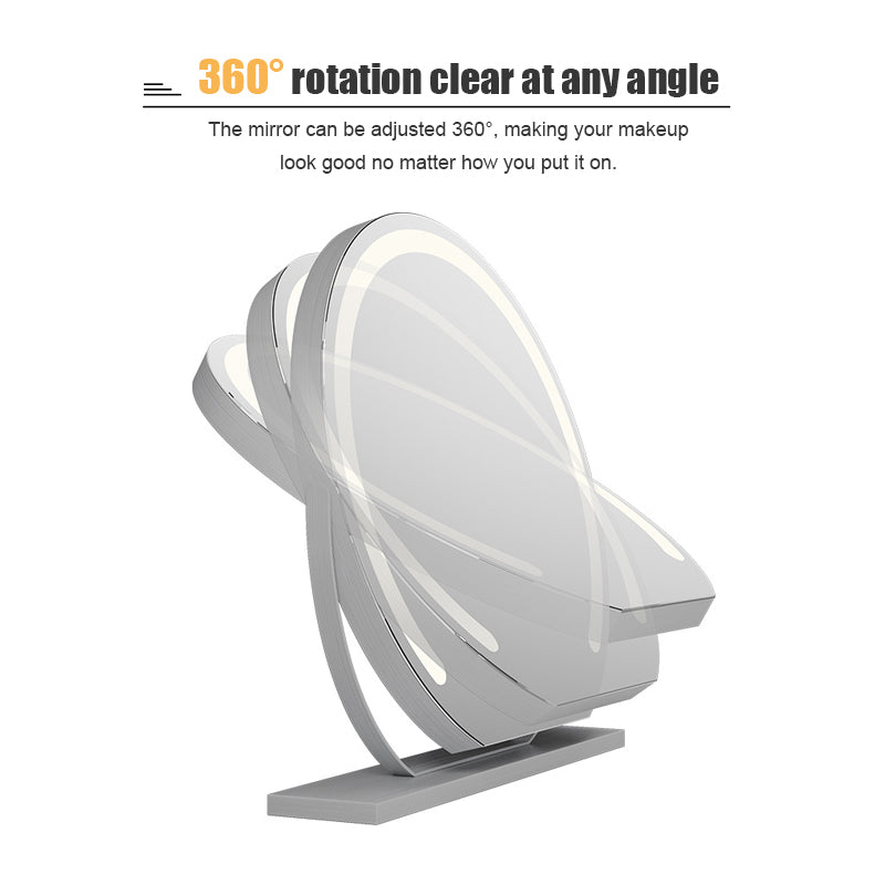 LED Touch Control Vanity Mirror | 360° Rotatable. Dimmable Light & Ideal for Daily Makeup and Skincare Applications