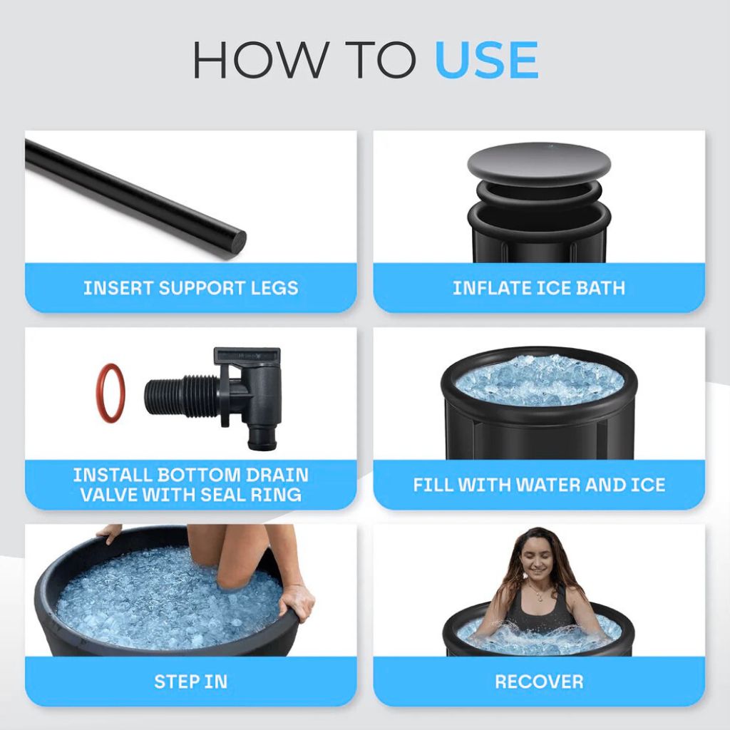 Portable Ice Bath Pod | 420L Capacity, 5-Layer Insulation for Muscle Recovery & Cold Therapy After Workouts