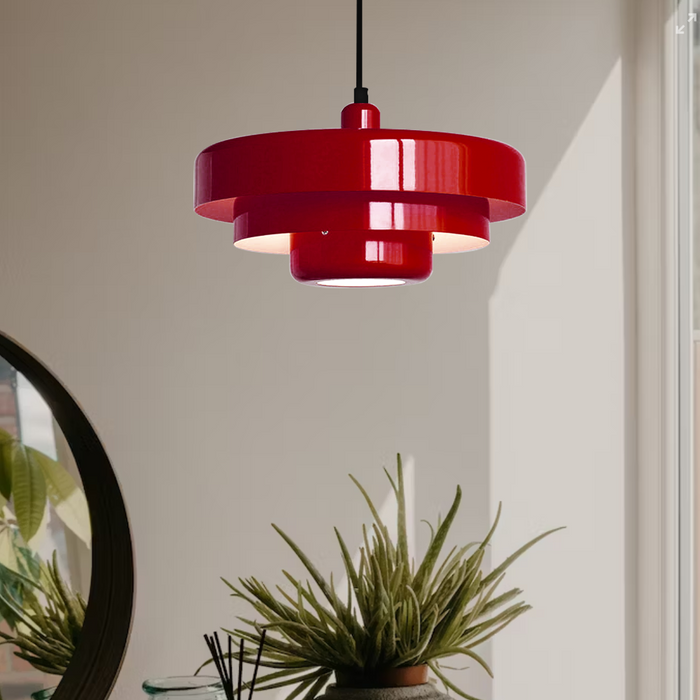 LED Italian-Style Pendant Light Fixture - Vintage Hanging Lamp for Kitchen & Dining Room Lighting