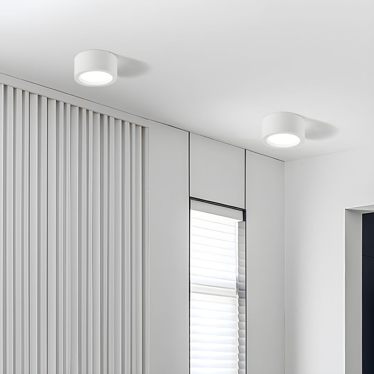 LED Flush Mount Ceiling Light - Nordic Style Fixture for Indoor Spaces & Modern Home Decor