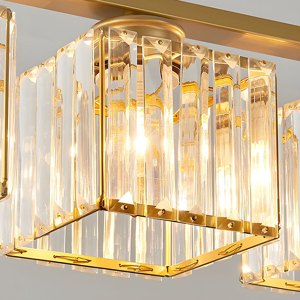 Modern Art Deco Glass Kitchen Island Lamps | Adjustable Height. 3-4 Lights & Ideal for Dining Room and Kitchen Lighting