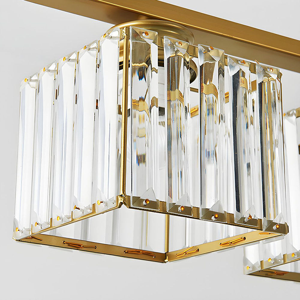 Modern Art Deco Glass Kitchen Island Lamps | Adjustable Height. 3-4 Lights & Ideal for Dining Room and Kitchen Lighting