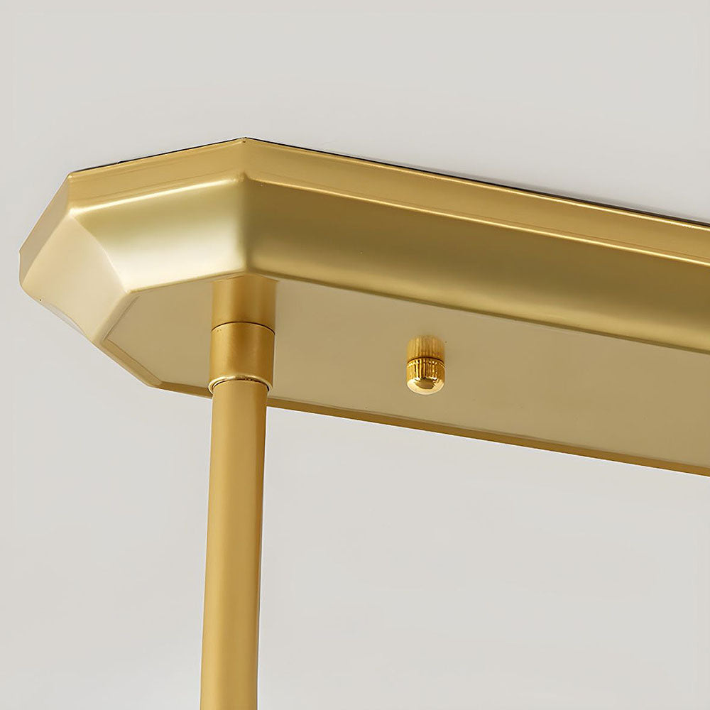 Modern Art Deco Glass Kitchen Island Lamps | Adjustable Height. 3-4 Lights & Ideal for Dining Room and Kitchen Lighting