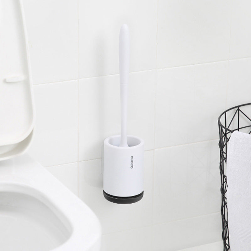 Silicone Toilet Brush with Holder | Modern, Efficient Loo Brush for Home Cleaning