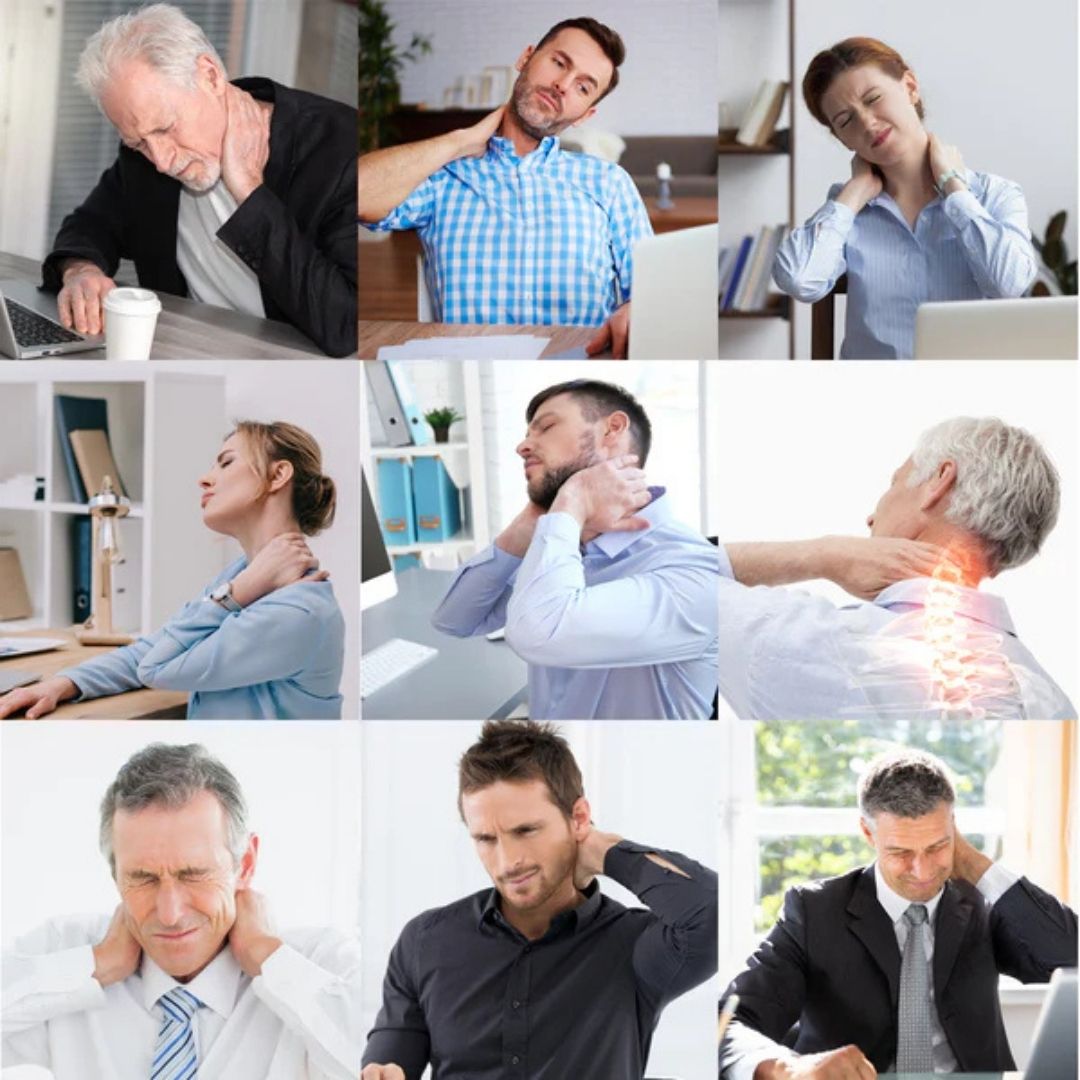 Neck Stretcher for Pain Relief - Adjustable Cervical Traction Device Ideal for Neck Tension and Discomfort