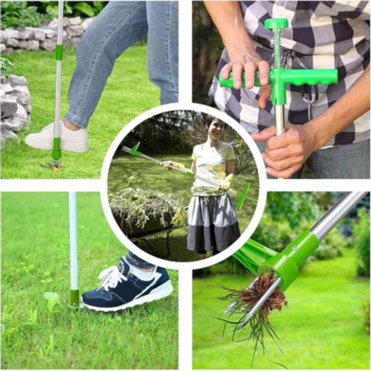 RootRipper Garden Weed Puller Tool - Heavy-Duty Handheld Weeder for Efficient Weed Removal in Lawns & Gardens
