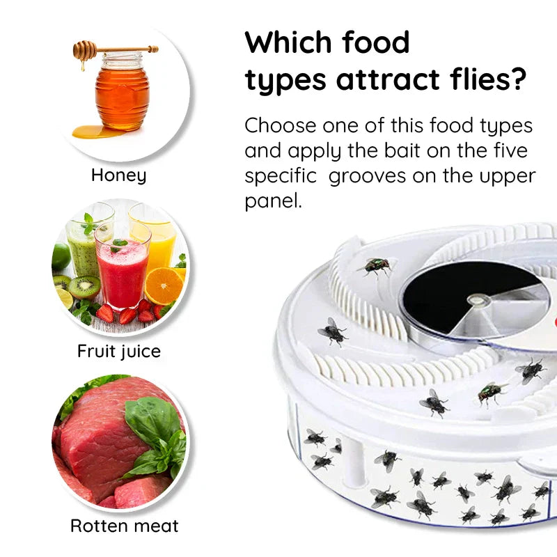 USB Silent Fly Trap | Eco-Friendly, Non-Toxic & Effective for Home and Outdoor Use