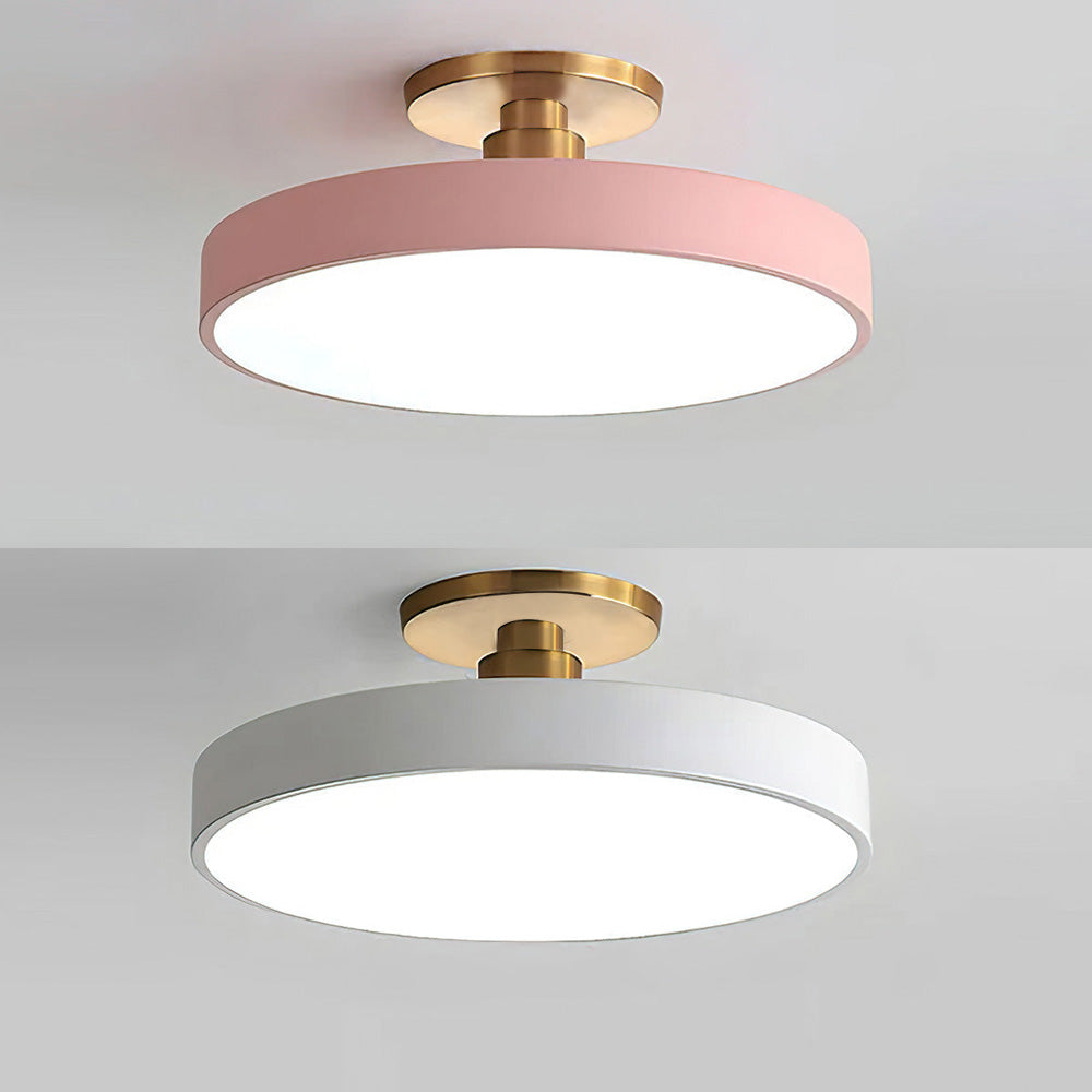 LED Ceiling Light | Modern Black Metal Flush Mount, Energy-Efficient & Ideal for Living Room, Bedroom or Hallway