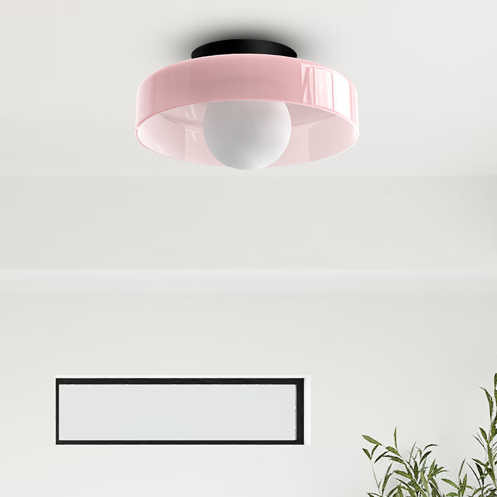 Modern Round LED Ceiling Light Fixture - Energy-Efficient Lighting for Living Room & Kitchen Spaces