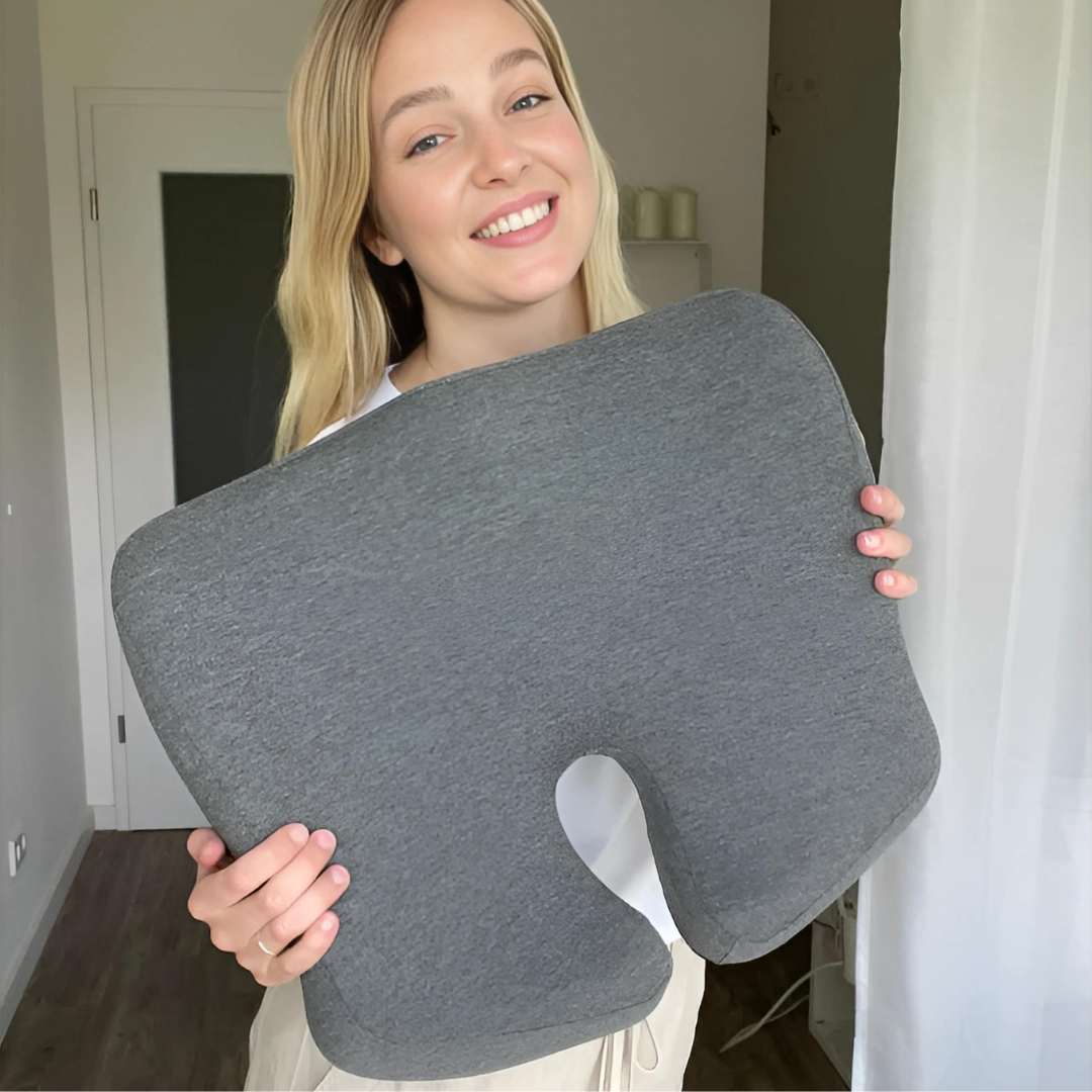 Orthopedic Comfort Cushion Set for Pain Relief & Posture Support - Seat & Back Cushions for Office Workers, Seniors & Pregnant Women