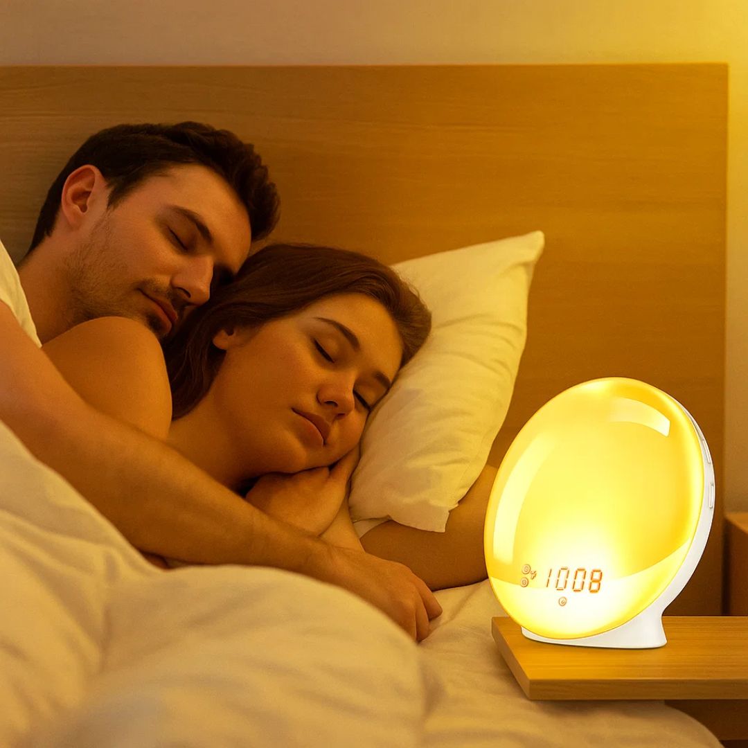 Sunrise Alarm Clock | Natural Wake-Up Light with Ambient Lighting for Heavy Sleepers & Dark Mornings