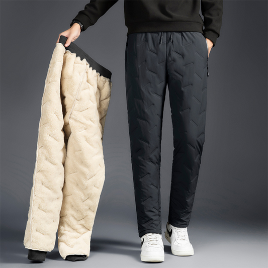Waterproof Fleece Lined Thermal Trousers – Mens & Womens Outdoor Cargo Work Pants | Warm, Windproof & Durable