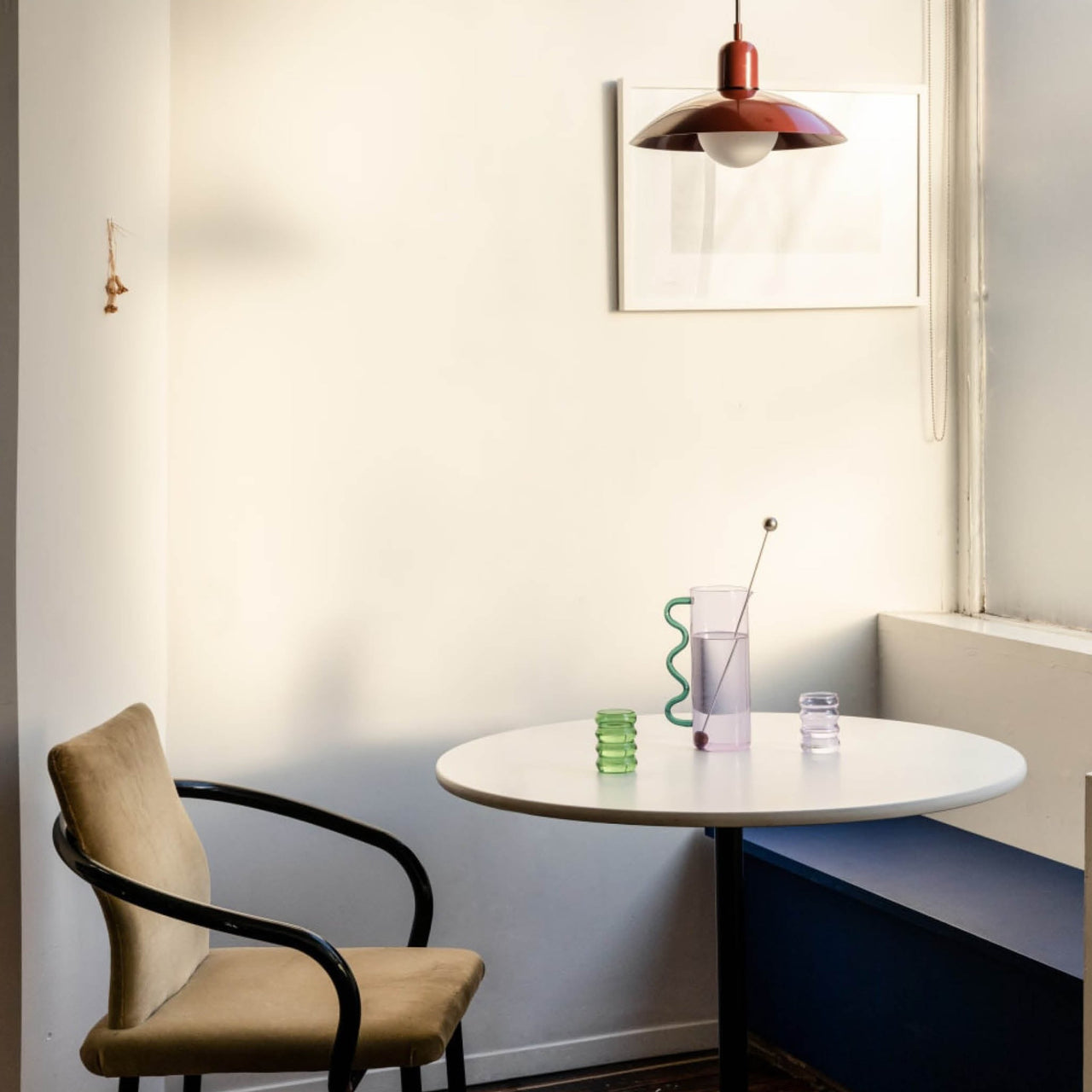 LED Bauhaus Pendant Light Fixture - Colorful Macaron Design for Kitchen, Dining Room & Modern Interiors