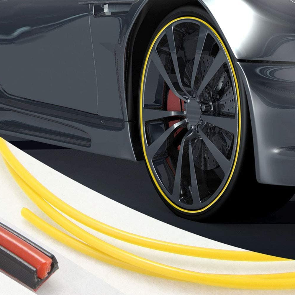 Wheel Rim Protector | High Adhesion, Easy Installation & Curb Scrape Prevention for Flashy Automobile Rims