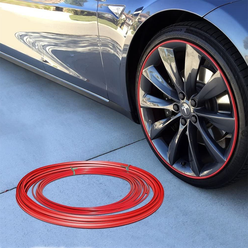 Wheel Rim Protector | High Adhesion, Easy Installation & Curb Scrape Prevention for Flashy Automobile Rims