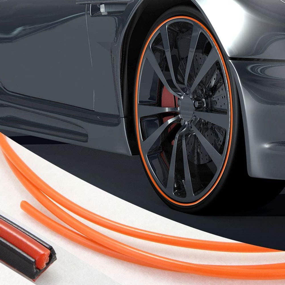 Wheel Rim Protector | High Adhesion, Easy Installation & Curb Scrape Prevention for Flashy Automobile Rims