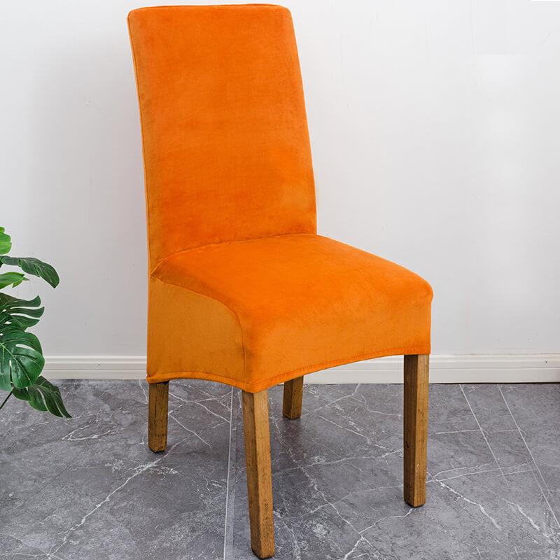 Stretch Velvet XL Size Dining Chair Covers x4 | Soft. Stretchable & Non-Slip for Home Dining Room Decoration