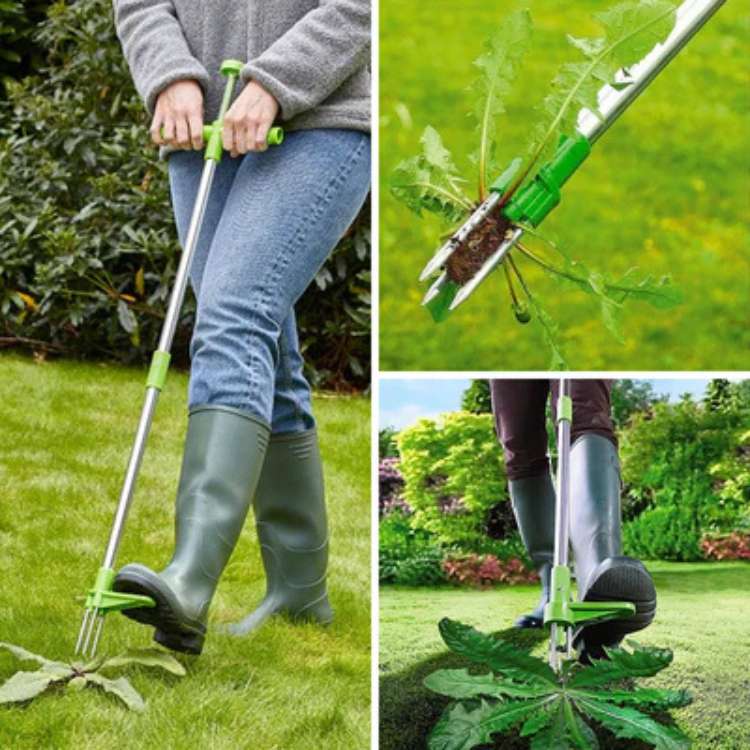 RootRipper Garden Weed Puller Tool - Heavy-Duty Handheld Weeder for Efficient Weed Removal in Lawns & Gardens