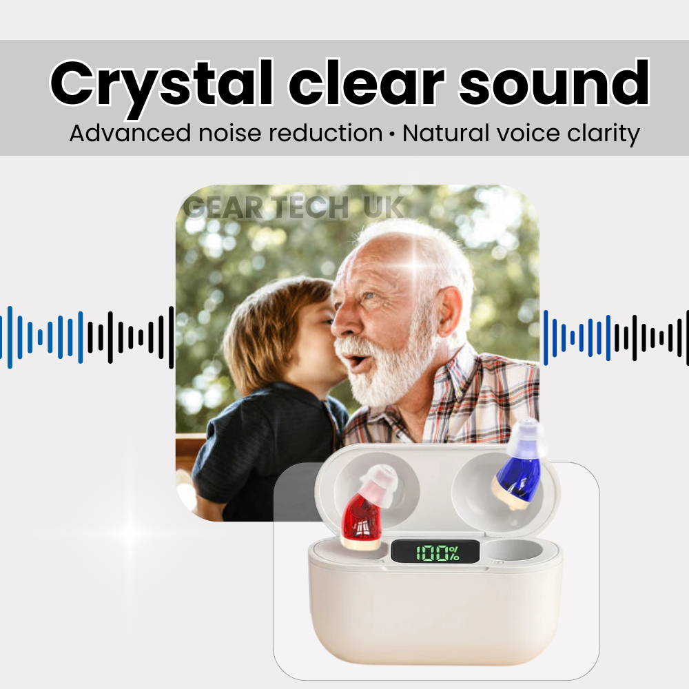 Affordable Hearing Aids UK – Rechargeable Digital In-Ear Hearing Aids with Bluetooth & All-Day Comfort