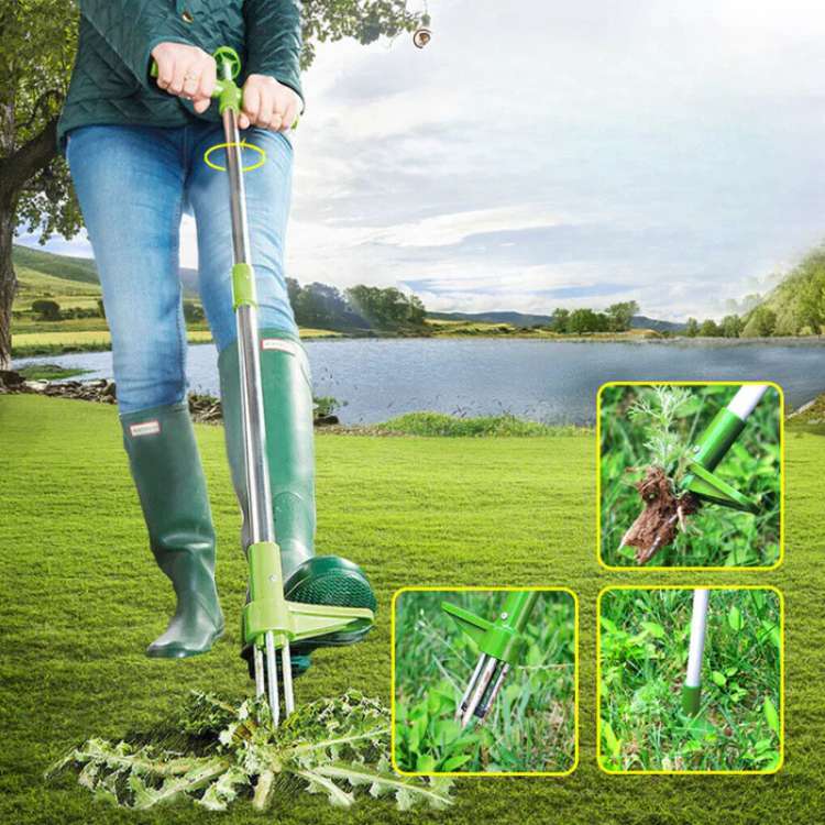 RootRipper Garden Weed Puller Tool - Heavy-Duty Handheld Weeder for Efficient Weed Removal in Lawns & Gardens
