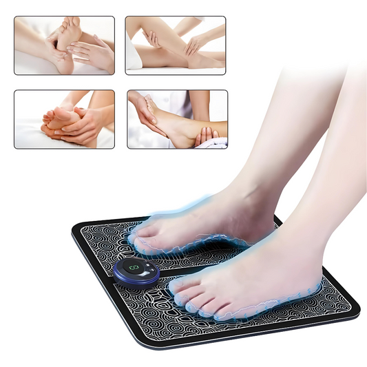 EMS Foot Massage Pad with Adjustable Intensity for Pain Relief and Relaxation at Home