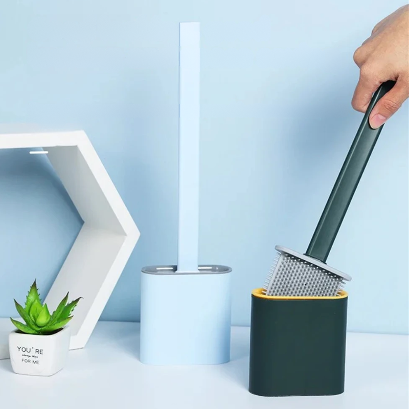 Silicone Toilet Brush | Flexible, Long-Lasting Bristles for Advanced Bathroom Hygiene