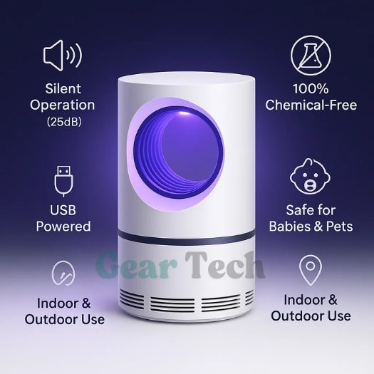 UV Light Insect Trap - Indoor/Outdoor Mosquito & Fly Killer for Effective Pest Control Solutions