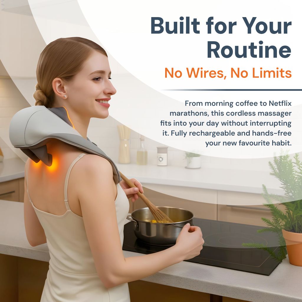 Heating Pad for Neck and Shoulder Pain Neck - Pain Relief, Electric, Portable, Adjustable Heat Function, Ideal for Home Use