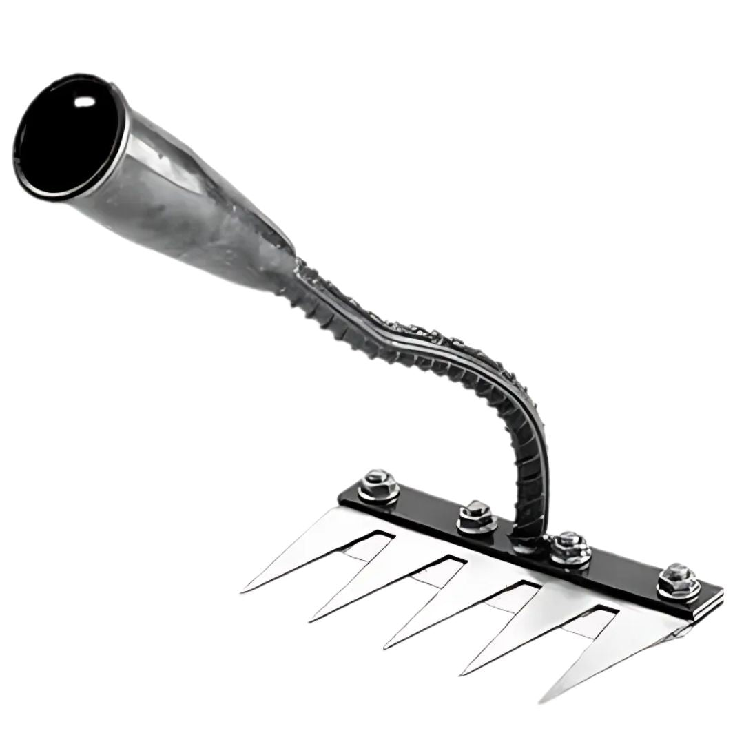 Weeding Rake | Ultra-Durable Steel Teeth & Ergonomic Handle for Effortless Garden Maintenance