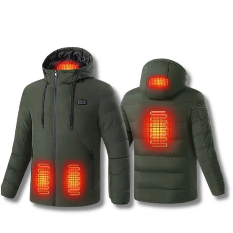 Heated Puffer Jacket – Rechargeable Heated Jackets with Battery Pack, Best Heated Winter Coat for Men & Women UK