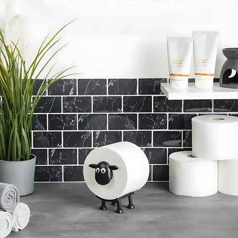 Sheep Toilet Paper Holder | Charming, Space-Saving Design for Bathroom Organization & Fun Décor