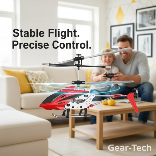 Hercules Unbreakable 3.5CH RC Helicopter Mini RC Helicopter with Gyro Crimson