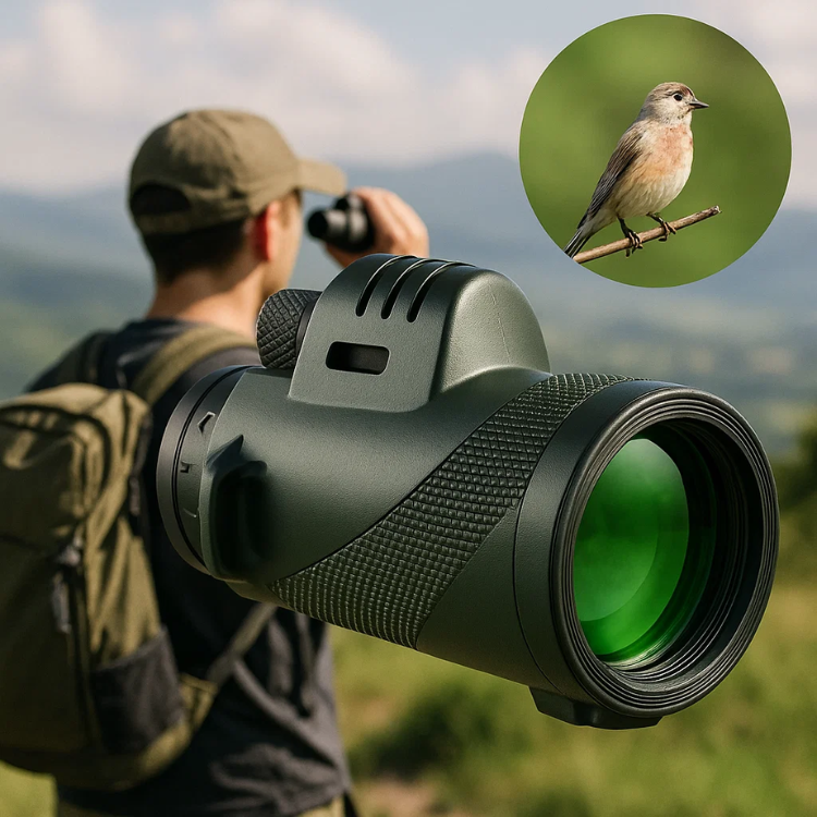 Compact 600x Ultra-Zoom Monocular | HD Lens, Lightweight & Perfect for Hiking, Birdwatching, and Sports Events