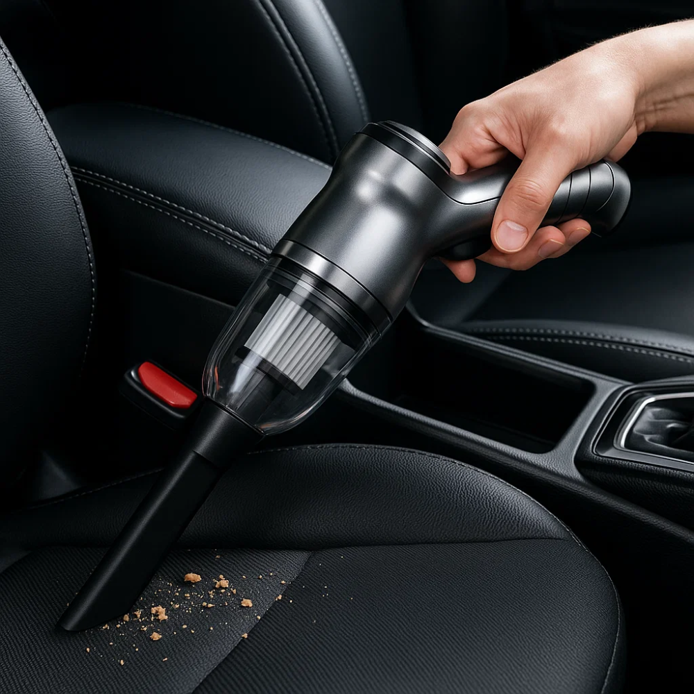 Car Vacuum Cleaner - Powerful and Compact Car Vac for Quick Cleaning