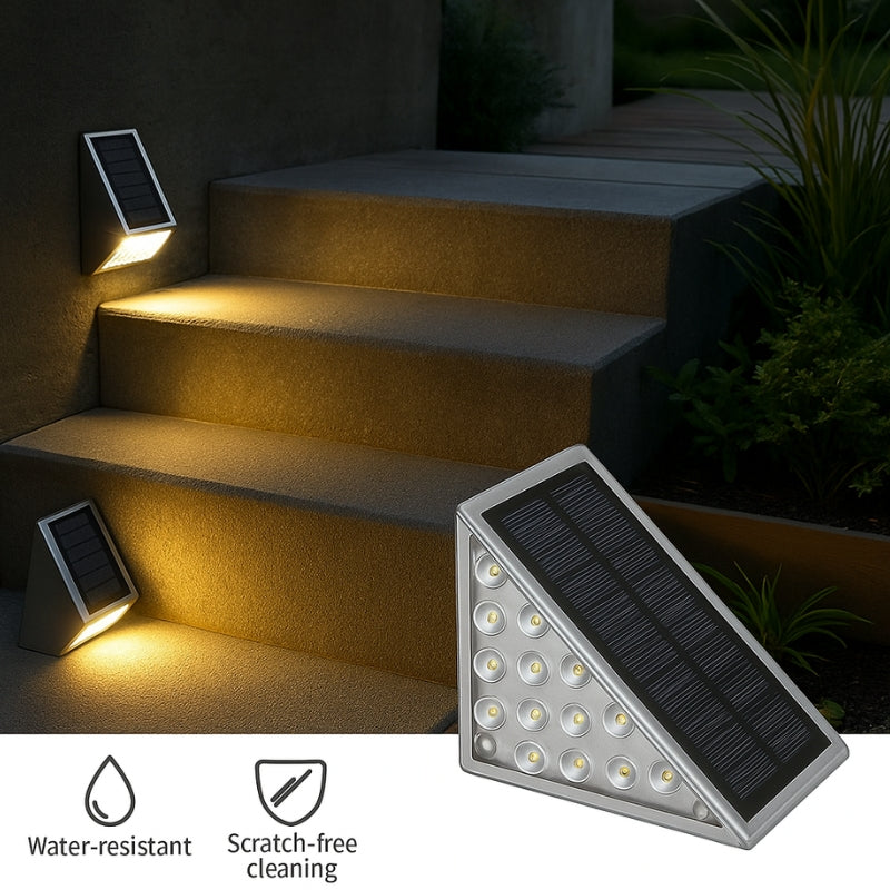 Outdoor Solar Stair Lights | Weatherproof, Automatic & Eco-Friendly Lighting for Safe Outdoor Spaces