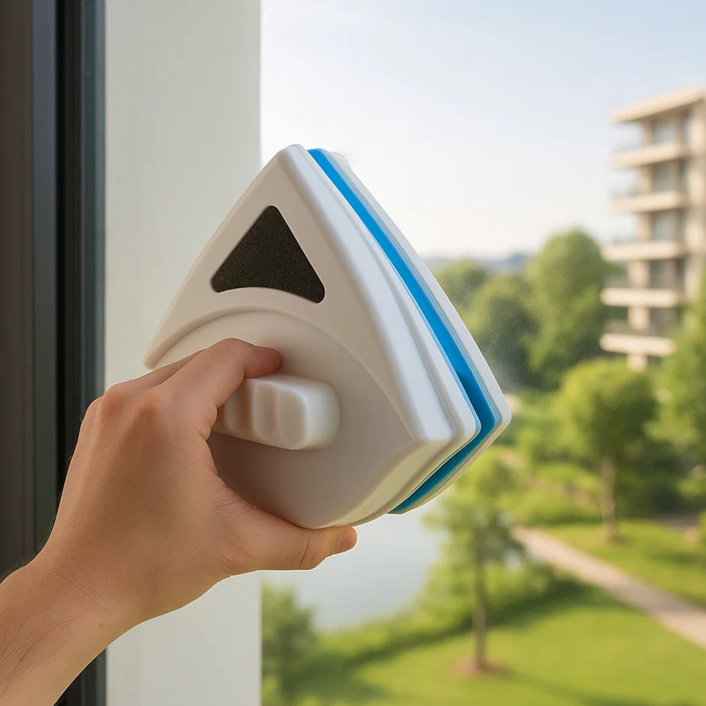 Dual-Sided Magnetic Window Cleaner | Streak-Free, Efficient & Ideal for Hard-to-Reach Windows (3-8mm)